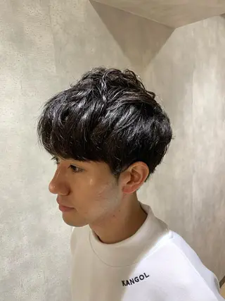 ショート パーマ エンドウ ミノリ🤎 /半個室/レイヤーのヘアスタイル