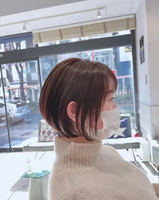 ショート カラー 馬場智哉 白髪ぼかしハイライトのヘアスタイル