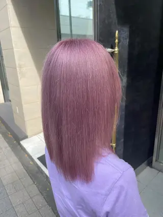 ミディアム 韓国ハイトーン🦋 hikariのヘアスタイル