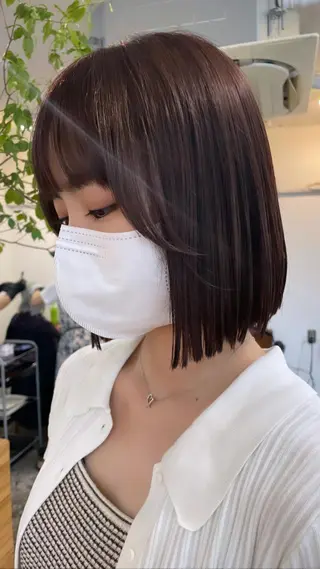 ミディアム カラー 【arc】Ruri コテ巻き風パーマのヘアスタイル