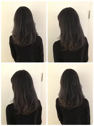 ミディアム due hair 京都駅前店 MILBON オージュア認定サロン【デューヘアー】所属・ハイトーンブリーチ 土坂　由志【京都】のヘアスタイル