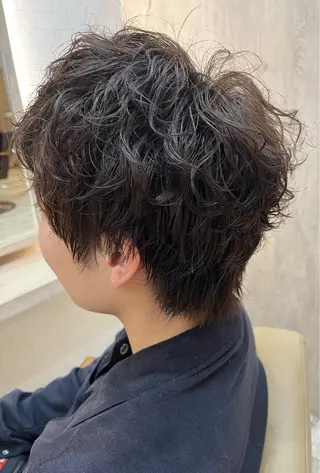 ショート パーマ メンズ 宮嶋 勇輔のヘアスタイル