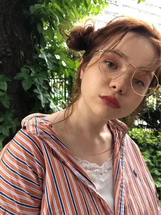 ロング カラー ヘアアレンジ 垣内 征斗のヘアスタイル