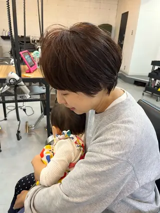 ショート sai x所属・奥秋 理紗　sai xのヘアスタイル