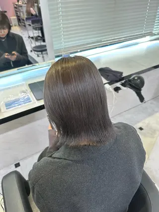 カラー EMIL/上野駅近 /ブリーチ縮毛矯正のヘアスタイル