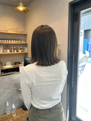 ミディアム カラー いなみね はるきのヘアスタイル