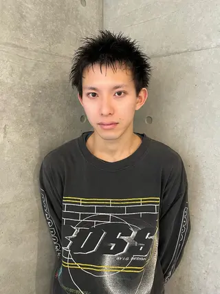 ショート メンズ レイヤーカットとハイ トーン/HIROKIのヘアスタイル