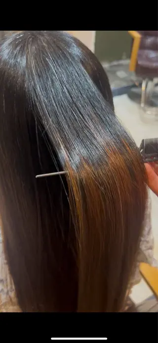 ロング 松波 慧太のヘアスタイル