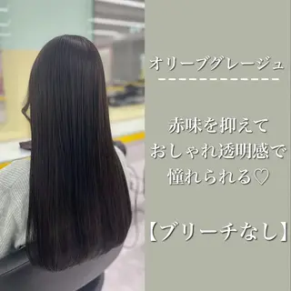 セミロング カラー ヘアアレンジ 【透明感×レイヤー】 🍃RIKU🍃のヘアスタイル