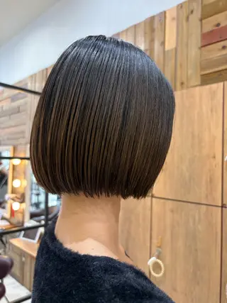 ショート Ancheri by flammeum戸塚店所属・ひな/ボブカット/ ブリーチなしWカラーのヘアスタイル