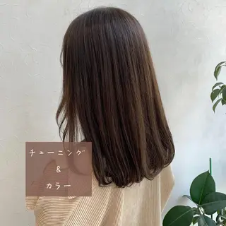 セミロング カラー メンズ指名多数!! SiLO 田島のヘアスタイル