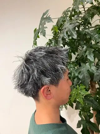 ショート カラー パーマ メンズ ✨山岸　泰輝 ARISE✨のヘアスタイル