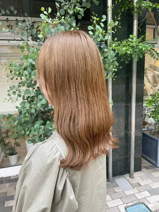 セミロング カラー 髪質改善🌱 高橋みなみのヘアスタイル