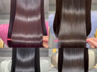 ロング カラー 髪質改善×韓国艶髪 カラー ヒナタ🍒のヘアスタイル