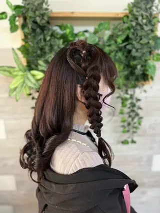 ロング ヘアアレンジ ヘアセット/卒業式 袴着付け✨清水玲歌のヘアスタイル