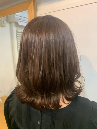 ミディアム エンドウ　ミノリ🤎 /半個室/レイヤーのヘアスタイル