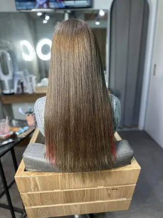 セミロング ♡SNSで大バズり♡ コリアン羽エクステ◎のヘアスタイル