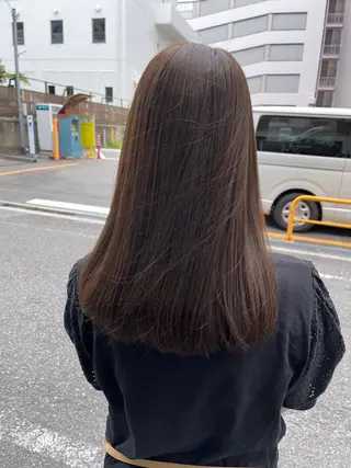 セミロング カラー Kamie みかじりのヘアスタイル