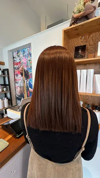 セミロング 小田 勇斗のヘアスタイル