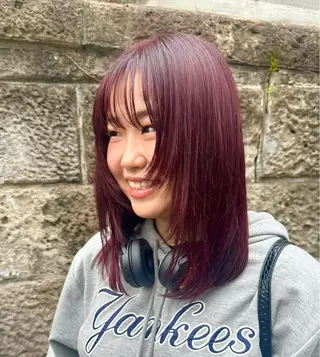 セミロング カラー ✂︎岡根 京花✂︎のヘアスタイル