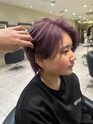 メンズ 海外風/メイク/ ハイトーン🇺🇸のヘアスタイル