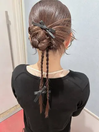 ロング ヘアアレンジ セットサロン      ラフテル所属・大阪/ヘアアレンジ /似合わせset💐のヘアスタイル