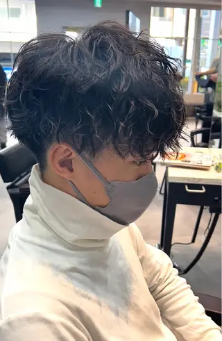 ショート パーマ メンズ 🦩パーマン🦩佐藤 航太のヘアスタイル