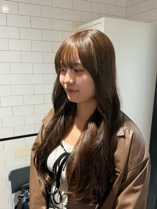 ロング カラー/パ ーマ/松野和志のヘアスタイル