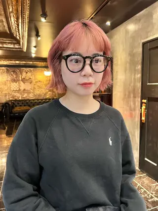 ショート カラー haco＋所属・圧倒的デザイン力 店長🎨RENAのヘアスタイル