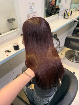 カラー 🇰🇷韓流暖色ヘア 🍒saaya🍒のヘアスタイル