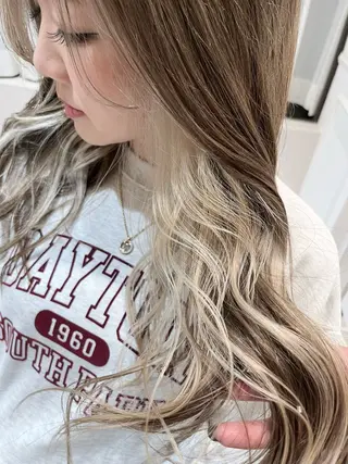 ロング カラー 🎀可愛くします💗 空きあり✨のヘアスタイル