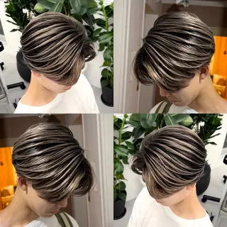 ミディアム カラー メンズ メンズバレイヤージュ 🔥メンズカット🔥のヘアスタイル