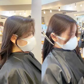 セミロング カラー SALOWIN 新宿三丁目EAST所属・韓国レイヤー🇰🇷 layercut✂️のヘアスタイル