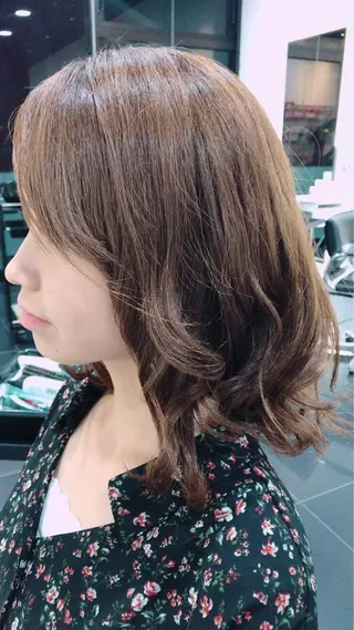 ミディアム パーマ ヘアアレンジ 関口 友行のヘアスタイル