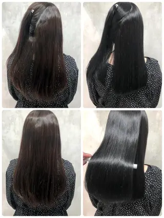 セミロング 満足度⭕️縮毛矯正師 谷口にお任せを👍のヘアスタイル