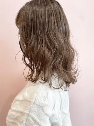 セミロング ハラダ リョウセイのヘアスタイル
