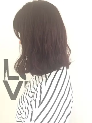 ミディアム カラー ✂️小顔カット✂️ 山本有紀のヘアスタイル
