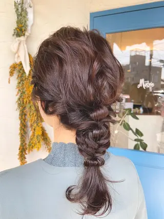 ミディアム ヘアアレンジ Hair Musee   柱店所属・topstylist 吉住 早織のヘアスタイル