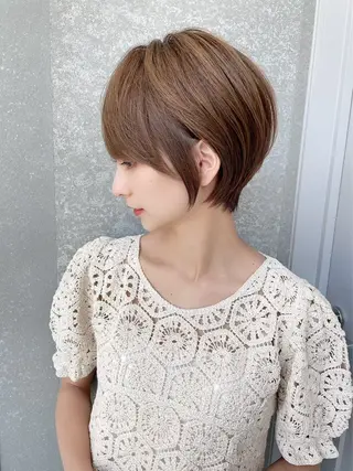 ショート ショート/ボブ/パー マ𝒕𝒐-𝒌𝒊のヘアスタイル