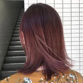 セミロング カラー hair salon gufo所属・鈴木 英治のヘアスタイル