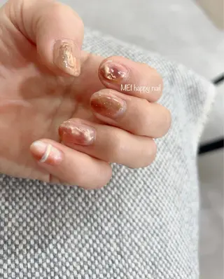 ネイル 北浦和 自爪育成ケアのネイルデザイン