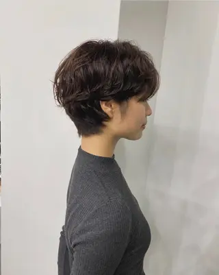 ショート カラー パーマ ヘアアレンジ レイヤー/メンズ🥑 マエダアズミ🥑のヘアスタイル