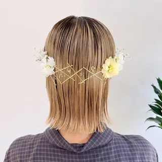 カラー ヘアアレンジ HIROKO / 透明感暖色カラー🎀のヘアスタイル