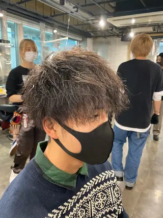 ショート メンズ 🟦ニュアンス/メン ズパーマ横浜🟦のヘアスタイル