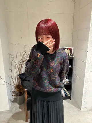 ミディアム カラー ota miyuuのヘアスタイル