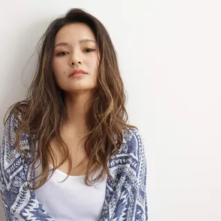 セミロング カラー パーマ マツエク・マツパ ネイル ヘアアレンジ お得💮全メニュー 🎊30%Off🎉のヘアスタイル