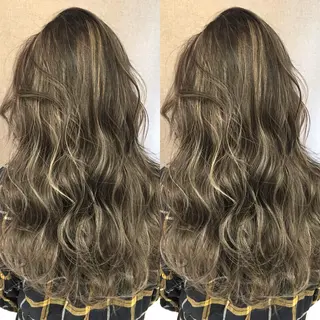 ロング カラー 井上 一平のヘアスタイル