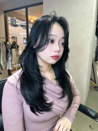 ロング カラー ワンホンヘア ケラチン/Kaitoのヘアスタイル