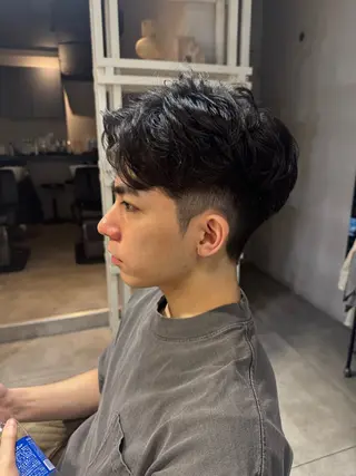 ショート パーマ Dxxxx III所属・女性目線の大人 メンズ*Ayakaのヘアスタイル