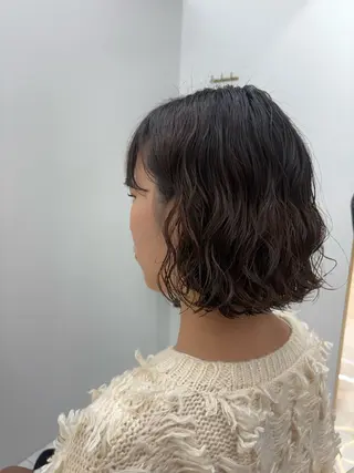 ショート コテ巻き風パーマ★ はるさんのヘアスタイル